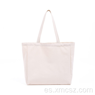 Bolsa de compras en blanco de colores de algodón orgánico